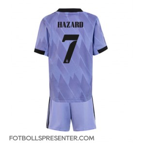 Real Madrid Eden Hazard #7 Bortatröja Barn 2022-23 Kortärmad (+ korta byxor)